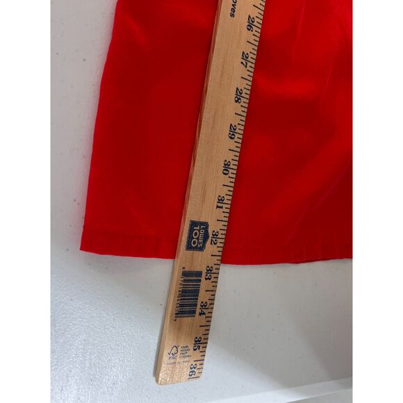 Ali Ro Women's Red Silk Dress Flutter Sleeve Side Zipper Size 6 - Picture 9 of 10